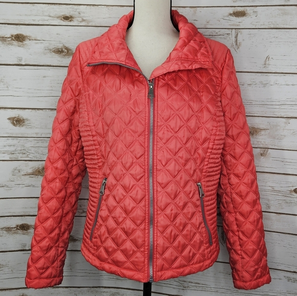 Marc New York Andrew Marc Zippered Puffy Jacket Size Medium - Picture 9 of 10